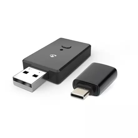 Wireless Car Audio Adapter | Android Auto / Apple Carplay | AAC / SBC | Black