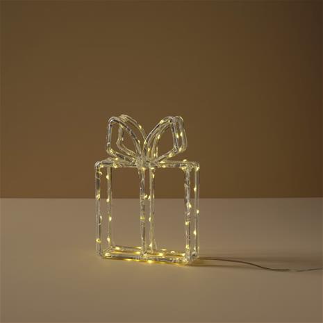 Valokoriste lahjapaketti LED lämpimän valkoinen 22,5 cm Northlight