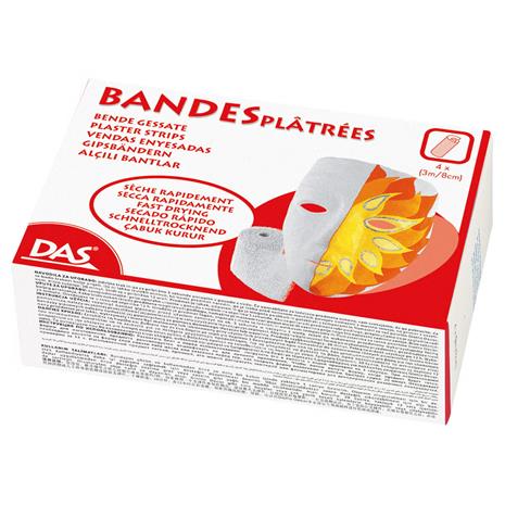 Plaster Strips 3m x 8cm 4 rools DAS
