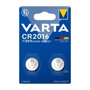 Varta â€“ CR2016 Lithium Coin 2 Pack (B) (6016101402)