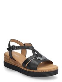 Gabor Wedge Sandal - Black - 42
