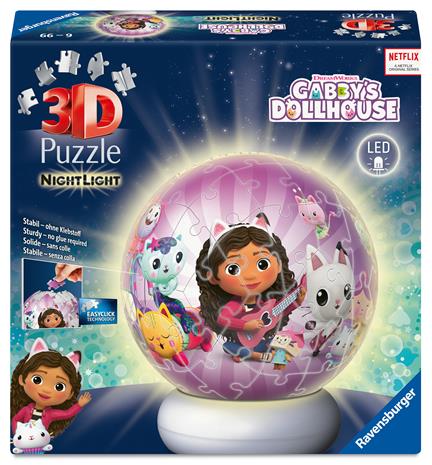 Ravensburger Gabbyn Nukketalo 3D-palapeli Yövalo 72