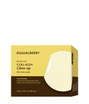 EQQUALBERRY Collagen Glow Up Gel Toner Pads 60pcs
