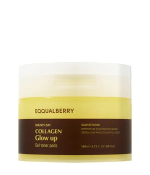 EQQUALBERRY Collagen Glow Up Gel Toner Pads 60pcs