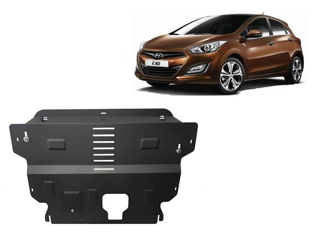 Pohjapanssari moottorille Hyundai i30 (2011-2014), terästä