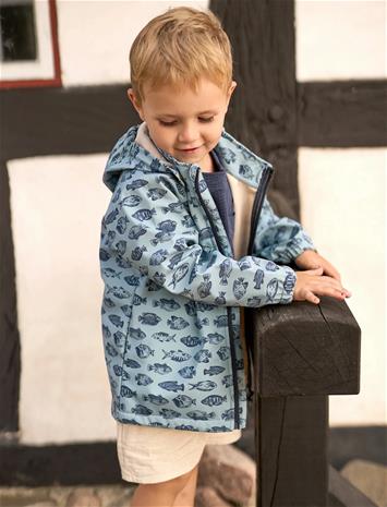 mikk-line Softshell Jacket Aop - Blue - 140