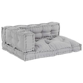 vidaXL SOfia-tyyny 3 pcs Harmaa 120 x 80 x 34 cm kangas