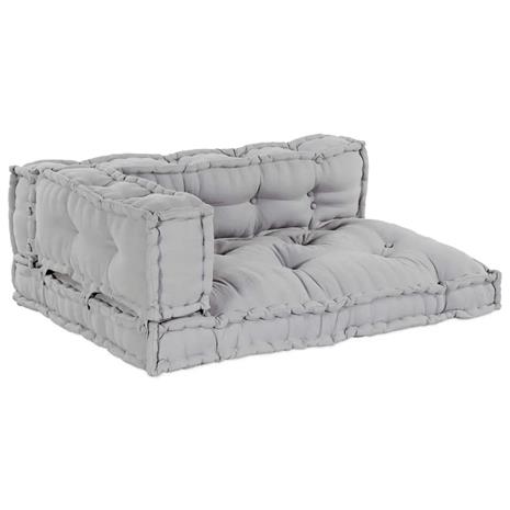 vidaXL SOfia-tyyny 3 pcs Harmaa 120 x 80 x 34 cm kangas
