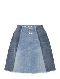 Closed Women Denim Patchwork Skirt Mid Blue - Blue - 30