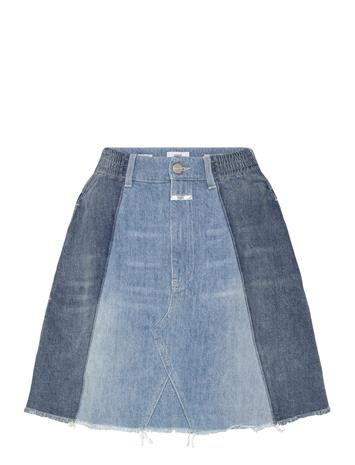 Closed Women Denim Patchwork Skirt Mid Blue - Blue - 30