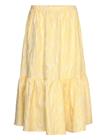 Stella Nova Jacquard Wave Midi Skirt - Yellow - 40