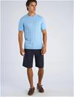 Lindbergh ?Knitted Crew Neck T-Shirt - Blue - XXL
