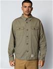 Fat Moose Arvid Cotton Overshirt - Khaki green - XXL