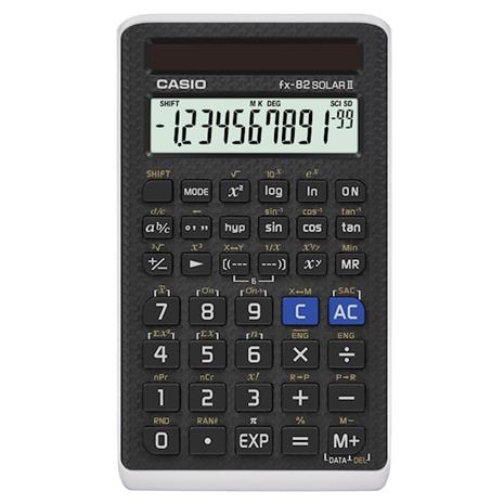 Casio FX-82 SOLAR II, laskin aurinkokennolla