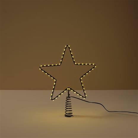 Latvatähti valolla metalli musta 20 cm Northlight