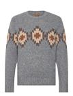 Mos Mosh Gallery Mmgbarry Autumn Knit Tops Knitwear Round Necks Grey Mos Mosh Gallery