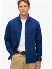 Superdry Superdry Merchant Linen Blend Overshirt - Navy - XXL