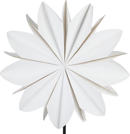 Paperitähti kukka 50 cm valkoinen, Northlight – kuva 5/8