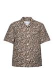 Garment Project Camp Collar Shirt - Earth Flower - Brown - L