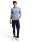 Tom Tailor Tom Tailor Printed Crewneck T-Shirt - Blue - XXL