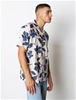 Fat Moose Ezra Cotton Linen Shirt Ss - Multi/patterned - XXL