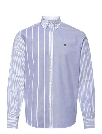 Hackett London Heritage Patchwork Oxf - Blue - XXL