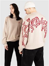 Jacker Skeleton Knit Neule beige