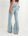 True Religion - Sininen - Joey Low Rise Flare Flap Sup T_