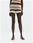Malina Lenita Multi Colored Knitted Mini Shorts - Cream - XL