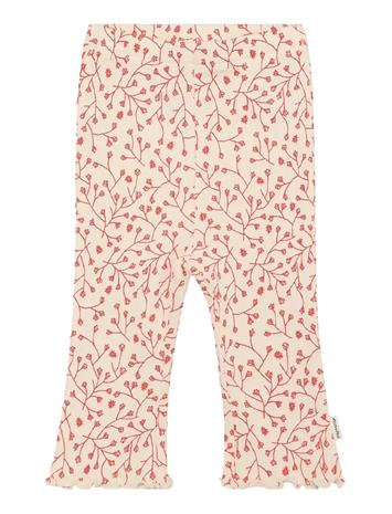Minymo Leggings Aop Rib - Cream - 92