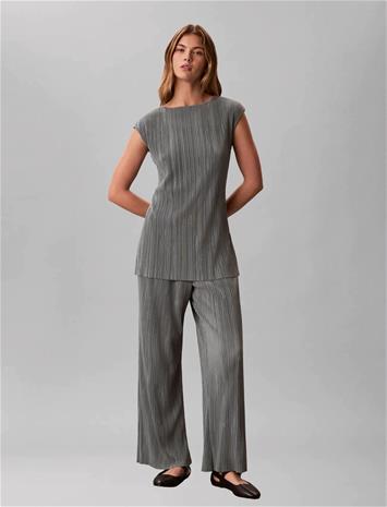 Calvin Klein Plisse Pull On Pant - Grey - XL