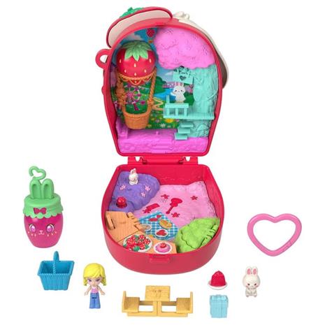 Core Compact Strawberry Bunny Basket Polly Pocket