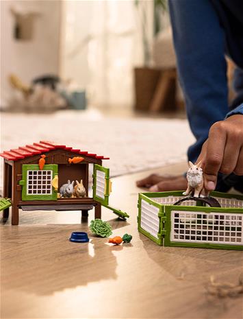 Schleich Schleich Schleich Rabbit Hutch With 3 Rabbits - Multi/patterned - ONE SIZE