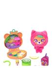 Polly Pocket Plushie Bear Compact, Doll & Keychain Playset With Pets, Fruit Themed Accessories - Pink - ONE SIZE