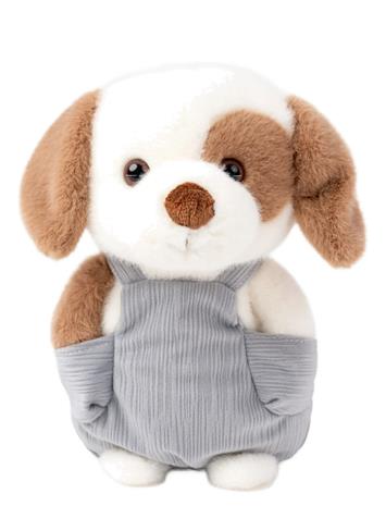 Teddykompaniet Hund Med Snickarbyxor - White - 22 CM