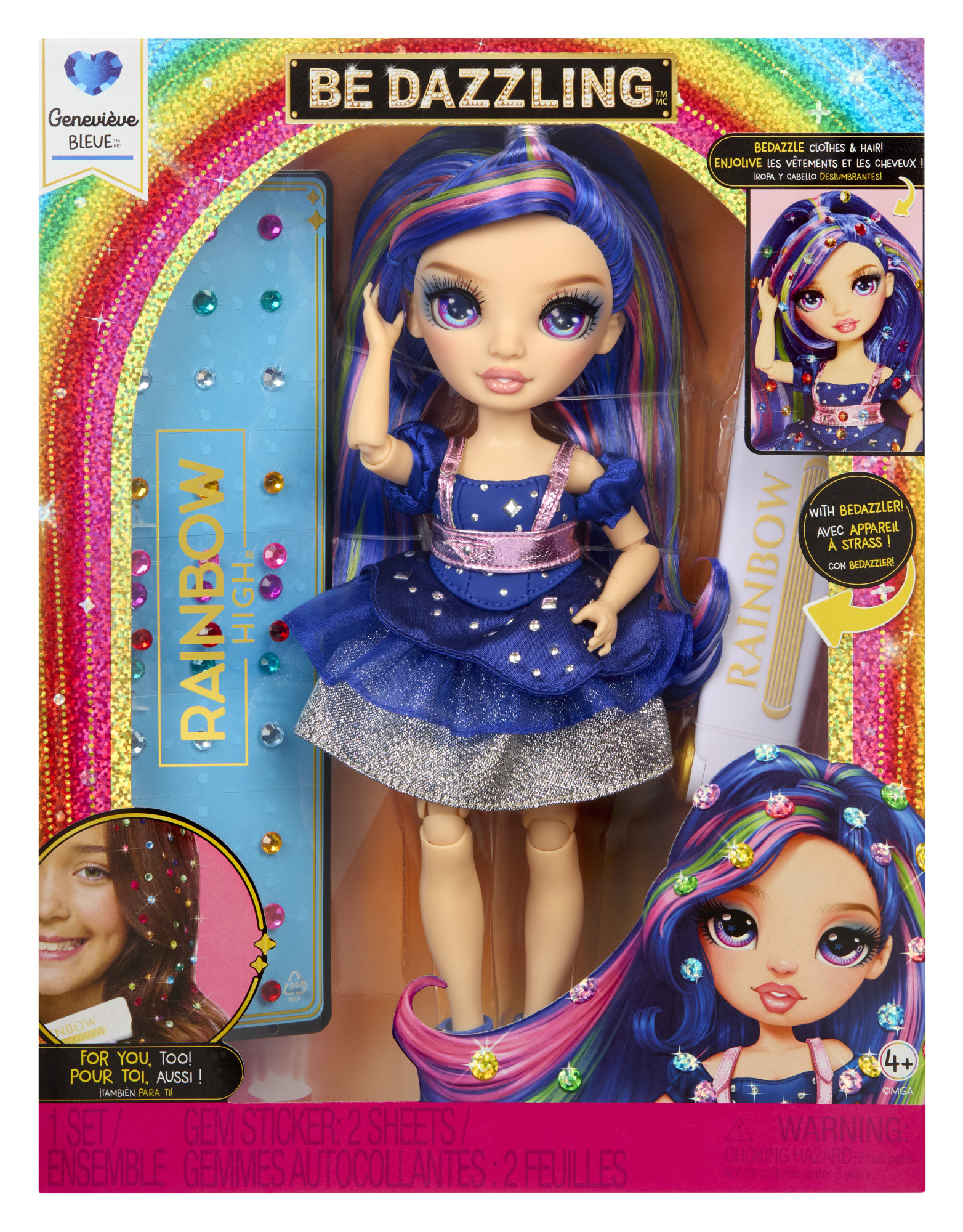 Rainbow High Be Dazzling Genevieve Bleue sininen muotinukke