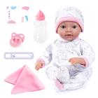 Bayer - Reborn Baby Doll 38cm - White/Pink (93827AB)