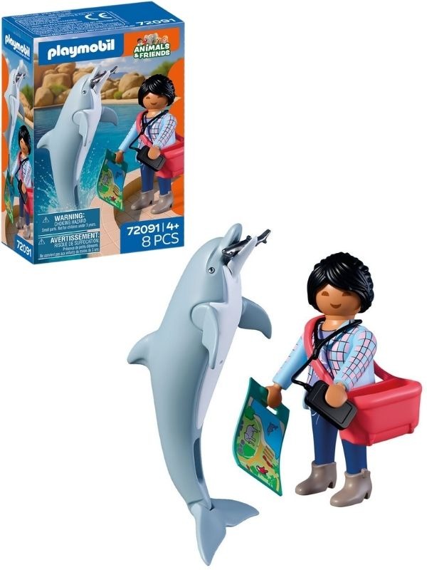 PLAYMOBIL - Zoo: Dolphin and Visitor (72091)