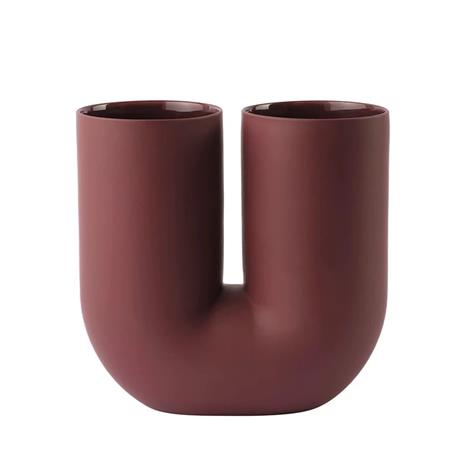 Muuto - Kink Vase H26,3 Deep Punainen