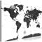 ARTGEIST BLACK/WHITE MAP 90X60CM TAULU – kuva 1