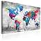 ARTGEIST MAP GREY STYLE 120X80 TAULU – kuva 1