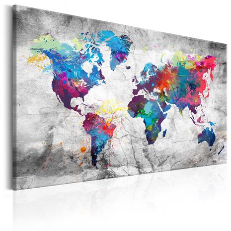 ARTGEIST MAP GREY STYLE 120X80 TAULU – kuva 1/1