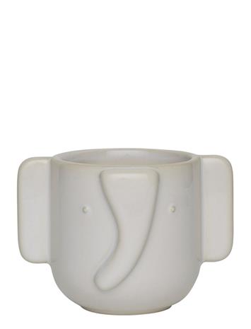 Elephant ruukku 9 cm, valkoinen