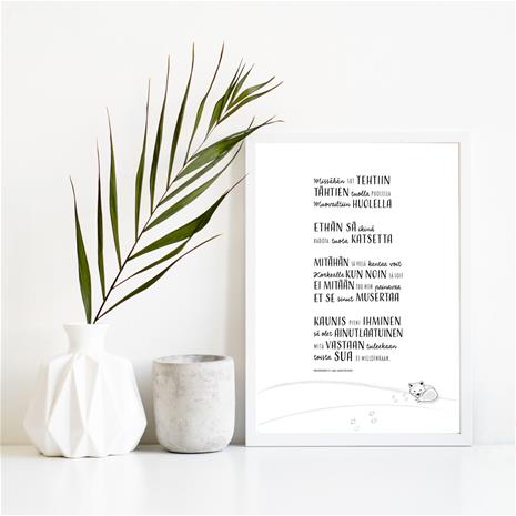 KIRPUNKOTI AINUTLAATUINEN POSTERI