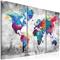 ARTGEIST MAP GREY 90X60 3OS TAULUSET – kuva 1