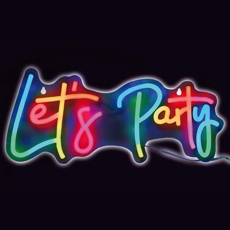 LED Neonvalokyltti â€“ Letâ€™s Party, RGB
