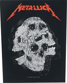 Metallica - Skulls - Selkälippu - Ei määritelty - Musta punainen harmaa