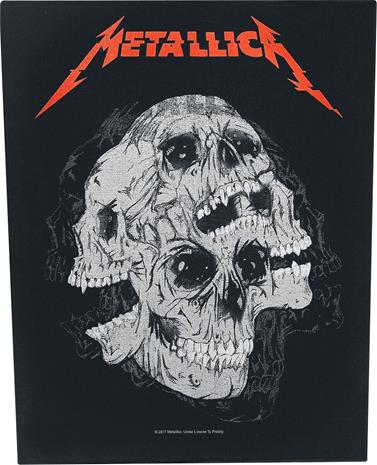Metallica - Skulls - Selkälippu - Ei määritelty - Musta punainen harmaa