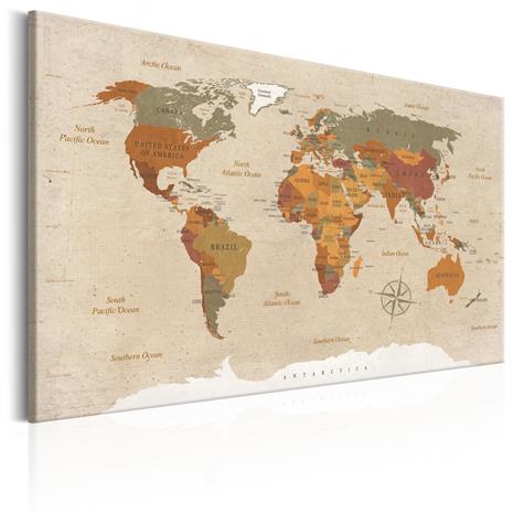 ARTGEIST WORLD MAP BE CHIC 90X60 TAULU – kuva 1/1