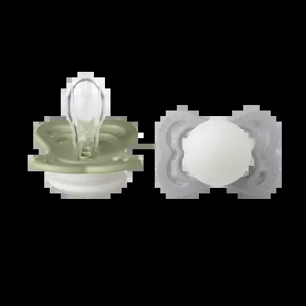 BIBS - Pacifier Supreme 2 Pack - Sage Glow/Cloud Glow - Size 2